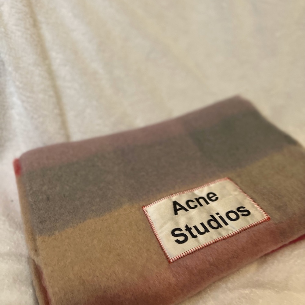 Acne studios checkered scarf